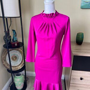 Purple Cranberry Kai Milan Dress Flare Peplum Bottom